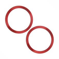 Universal Magnetic Metal Ring Compatible with MagSafe (2gab.) - Sarkans - universāls magnētisks metālisks gredzens priekš MagSafe