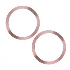 Universal Magnetic Metal Ring Compatible with MagSafe (2gab.) - Rozā - universāls magnētisks metālisks gredzens priekš MagSafe