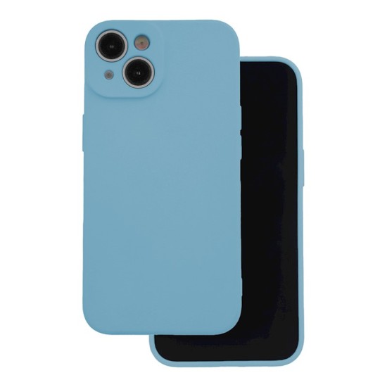 OEM Silicone Back Case (Microfiber Soft Touch) priekš Apple iPhone 16 - Gaiši Zils - matēts silikona aizmugures apvalks