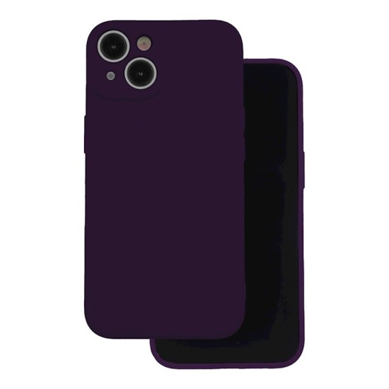 OEM Silicone Back Case (Microfiber Soft Touch) priekš Apple iPhone 16 - Tumši Violets - matēts silikona aizmugures apvalks