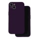 OEM Silicone Back Case (Microfiber Soft Touch) priekš Apple iPhone 16 - Tumši Violets - matēts silikona aizmugures apvalks