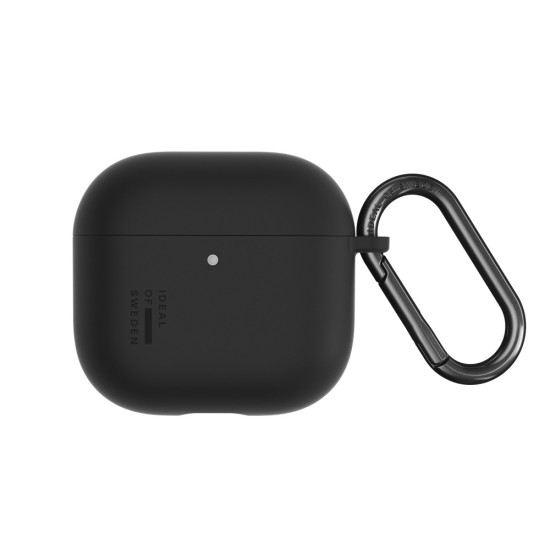 iDeal of Sweden Silicone Case priekš Apple Airpods 4 - Black - silikona apvalks bezvadu austiņu lādēšanas ierīcei