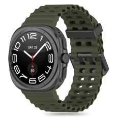 Tech-Protect Iconband Pro Silicone Strap priekš Samsung Galaxy Watch Ultra (47mm) - Haki - silikona siksniņas (jostas) priekš pulksteņiem