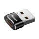 Baseus USB Type-C 5A OTG Female to USB Male - Melns - USB adapteris telefoniem vai planšetdatoriem / konektoru