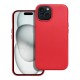 Leather MagSafe Back Case priekš Samsung Galaxy S25 Plus 5G S936 - Sarkans - mākslīgās ādas aizmugures apvalks / bampers-vāciņš