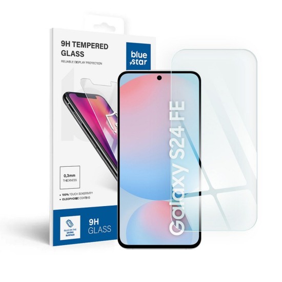 BlueStar Tempered Glass screen protector priekš Samsung Galaxy S24 FE 5G S721 - Ekrāna Aizsargstikls / Bruņota Stikla Aizsargplēve