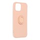 RoarKorea Amber Ring Back Case priekš Samsung Galaxy A55 5G A556 - Bēšs - silikona aizmugures apvalks ar gredzenu / bampers-vāciņš