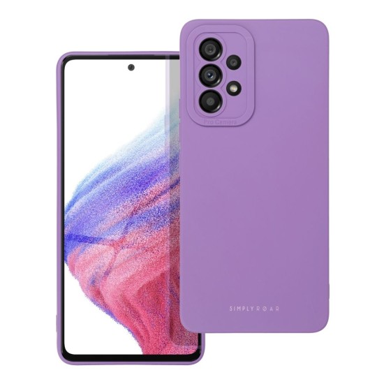 Roar Luna Back Case priekš Samsung Galaxy A53 5G A536 - Violets - silikona aizmugures apvalks / bampers-vāciņš