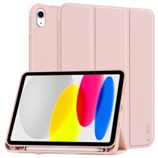 Tech-Protect SC Pen Book Case priekš Apple iPad 10.9 (2022) / 11 (2025) - Rozā - sāniski atverams maciņš ar magnētu un stendu
