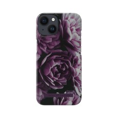 iDeal of Sweden Fashion Back Case priekš Apple iPhone 13 / 14 - Deep Purple Bloom - plastikāta aizmugures apvalks ar iebūvētu metālisku plāksni / bampers-vāciņš