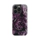 iDeal of Sweden Fashion Back Case priekš Apple iPhone 14 Pro - Deep Purple Bloom - plastikāta aizmugures apvalks ar iebūvētu metālisku plāksni / bampers-vāciņš