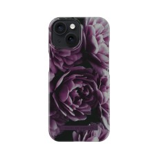 iDeal of Sweden Fashion Back Case priekš Apple iPhone 15 - Deep Purple Bloom - plastikāta aizmugures apvalks ar iebūvētu metālisku plāksni / bampers-vāciņš