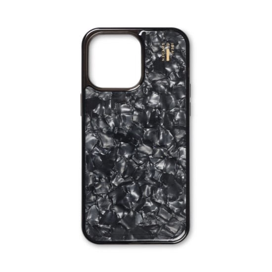 iDeal of Sweden Pearlised Back Case priekš Apple iPhone 15 Pro Max - Black - silikona-plastikāta aizmugures apvalks / bampers-vāciņš