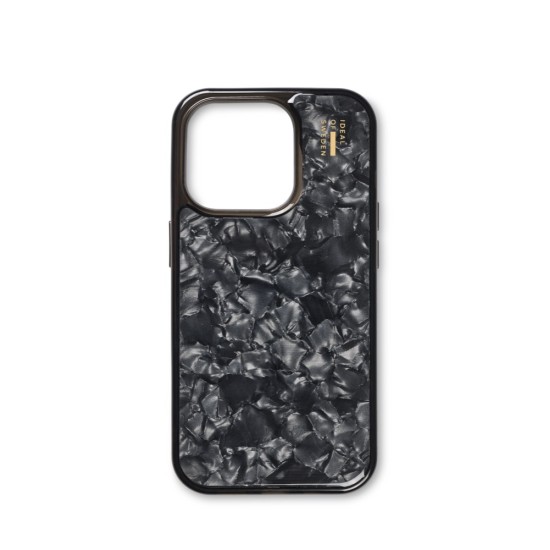 iDeal of Sweden Pearlised Back Case priekš Apple iPhone 15 Pro - Black - silikona-plastikāta aizmugures apvalks / bampers-vāciņš