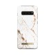 iDeal of Sweden Fashion CA16 Back Case priekš Samsung Galaxy S10 Plus G975 - Carrara Gold - plastikāta aizmugures apvalks ar iebūvētu metālisku plāksni / bampers-vāciņš