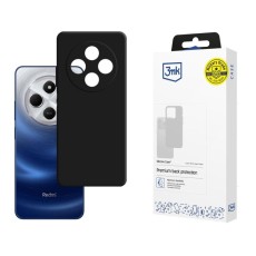 3MK Silicone Case priekš Xiaomi Redmi 14C - Melns - silikona aizmugures apvalks / bampers-maciņš