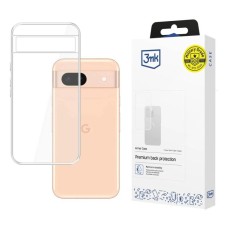 3MK Armor Case priekš Google Pixel 8A - Caurspīdīgs - triecienizturīgs silikona aizmugures apvalks / bampers-vāciņš