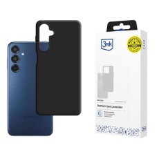 3MK Matt Case priekš Samsung Galaxy M35 5G M356 - Melns - matēts silikona aizmugures apvalks  / bampers-maciņš
