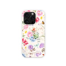 iDeal of Sweden Fashion Back Case priekš Apple iPhone 16 Pro - Forever Flower - plastikāta aizmugures apvalks ar iebūvētu metālisku plāksni / bampers-vāciņš