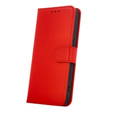 Smart Classic Book Case priekš Xiaomi Redmi A3 - Sarkans - sāniski atverams maciņš ar stendu / grāmatveida maks