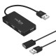 Maxlife Home Office Hub USB to 4xUSB 2.0 Conventer Adapter with Cable 1.5M - Melns - USB adapteris telefoniem vai planšetdatoriem ar USB ieeju / konektoru