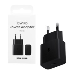 Samsung EP-T1510NBE Type-C Fast Charge PD 15W Tīkla lādētājs - Melns
