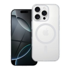 Drop Glue Colorful Ring Mag Cover with MagSafe priekš Samsung Galaxy A26 5G A266 - Caurspīdīgs / Balts - silikona aizmugures apvalks / bampers-vāciņš