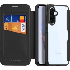 Dux Ducis Skin X Pro series with MagSafe priekš Samsung Galaxy A36 5G A366 / A56 5G A566 - Melns - sāniski atverams maciņš ar magnētu un stendu
