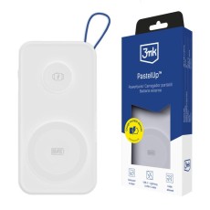 3MK PastelUp 2in1 for Phone and Apple Watch Charging 10000mAh MagSafe Powerbank 22.5W - Balts - Ārējas uzlādes batereja lādētājs-akumulators ar MagSafe (Power Bank)