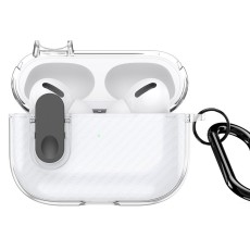 Dux Ducis Pecl Protective Case priekš Apple Airpods 3 - Caurspīdīgs - silikona apvalks bezvadu austiņu lādēšanas ierīcei ar karabīni