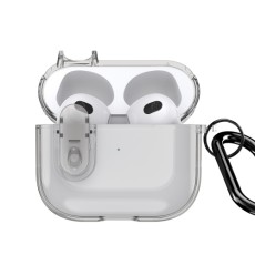 Dux Ducis Pecl Protective Case priekš Apple Airpods Pro 2 - Pelēks - silikona apvalks bezvadu austiņu lādēšanas ierīcei ar karabīni