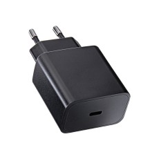 BlueStar 20W PD / QC 4.0 Type-C Travel Charger - Melns - Ātrs USB-C tīkla lādētājs