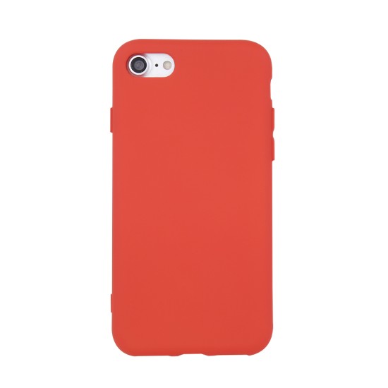 OEM Silicone Back Case (Microfiber Soft Touch) priekš Samsung Galaxy A16 4G A165 / A16 5G A166 - Sarkans - matēts silikona aizmugures apvalks