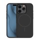 Silicone Thin Mag Case with MagSafe priekš Apple iPhone 15 Pro Max - Melns - silikona aizmugures apvalks / bampers-vāciņš