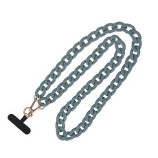 Long Matte Phone Chain - Zaļa - plastmasas kakla aukla