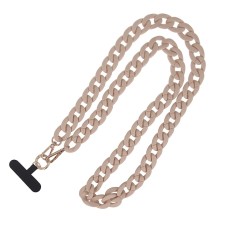 Long Matte Phone Chain - Bēša - plastmasas kakla aukla