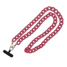 Long Matte Phone Chain - Rozā - plastmasas kakla aukla