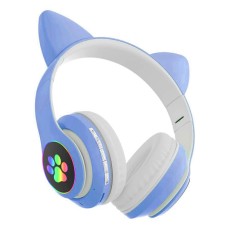 Cat ZS7G Ear Bluetooth 5.0 Wireless Headphones with Microphone Universālas Bezvadu Austiņas - Gaiši Zilas