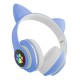 Cat ZS7G Ear Bluetooth 5.0 Wireless Headphones with Microphone Universālas Bezvadu Austiņas - Gaiši Zilas