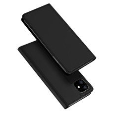 Dux Ducis Skin Pro series priekš Apple iPhone 16e - Melns - sāniski atverams maciņš ar magnētu un stendu (ādas maks, grāmatiņa, leather book wallet case cover stand)