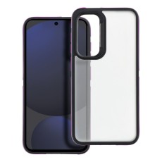 Neo Back Case priekš Apple iPhone 16e - Caurspīdīgs / Violets - silikona-plastikāta aizmugures apvalks / bampers-vāciņš