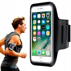 Sport Case Armband priekš viedtālruņiem ar 6.0 - 6.5 -inch ekrānu - Melns - Universāls maks ietvars - Sporta futlāris rokas aproce fitnesam saite