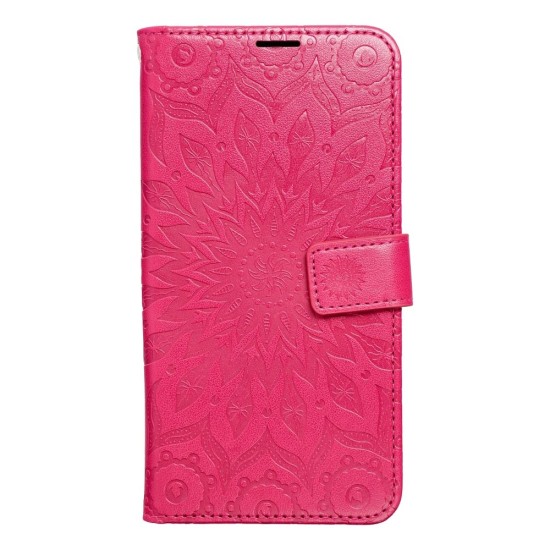 Forcell Mezzo Book Case priekš Samsung Galaxy S24 FE 5G S721 - Sārts / Mandala - sāniski atverams maciņš ar stendu un auklu / grāmatveida maks