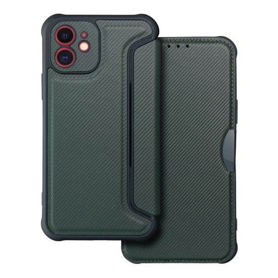 Razor Book Case priekš Samsung Galaxy S24 FE 5G S721 - Tumši Zaļš - sāniski atverams maciņš / grāmatveida maks