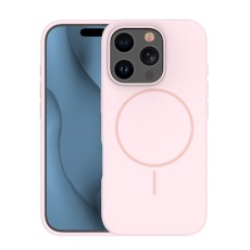 Silicone Thin Mag Case with MagSafe priekš Apple iPhone 13 - Gaiši Rozā - silikona aizmugures apvalks / bampers-vāciņš