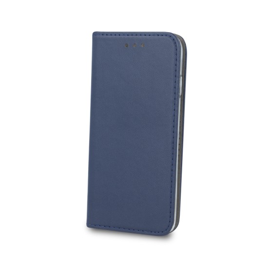 Smart Magnetic Case priekš Honor Magic7 Lite - Tumši Zils - sāniski atverams mākslīgas ādas maciņš ar stendu