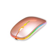 Setty Wireless RGB Mouse 2.4G / 1600 DPI - Rozā Zelts - Bezvadu datorpele