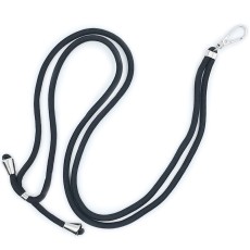 Setty Universal Neck or Arm Phone Strap - Melns - Regulējama kakla vai rokas lente