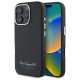 Karl Lagerfeld Grained PU Hotel RSG series Back Case KLHCP16LPGWCMKHK priekš Apple iPhone 16 Pro - Melns - mākslīgās ādas aizmugures apvalks / bampers-vāciņš