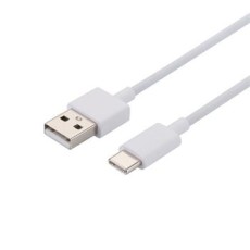 Xiaomi 1M USB to Type-C 3A Cable (bez iepakojuma) - Balts - USB-C lādēšanas un datu kabelis / vads